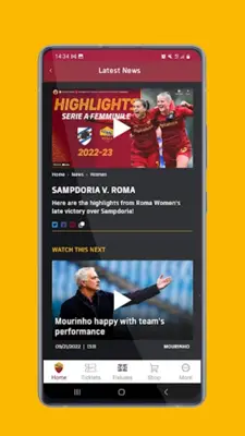 AS Roma Mobile android App screenshot 0